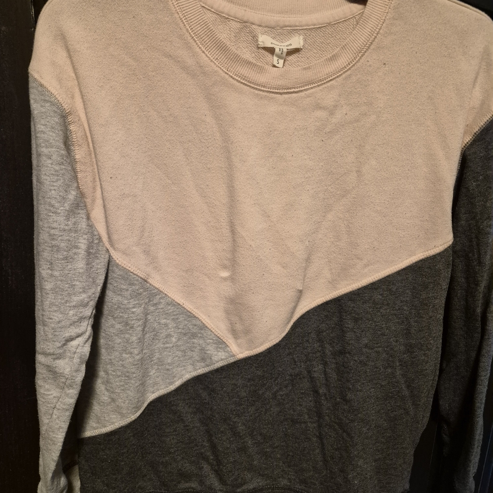 Colorblock Crewneck Pullover - Neutral Tones